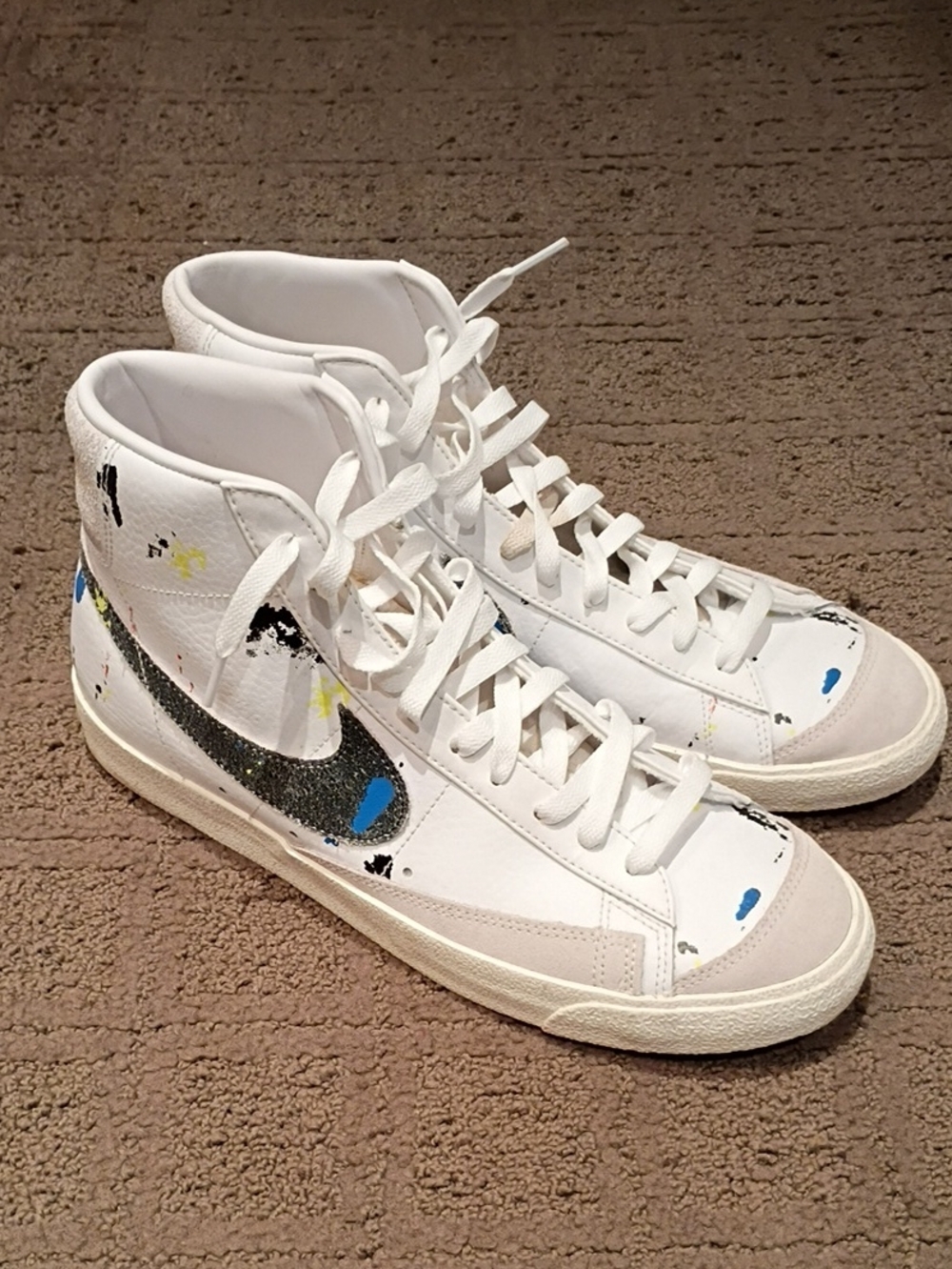 Nike Blazer Mid 77 Paint Splatter Sneakers Size 11